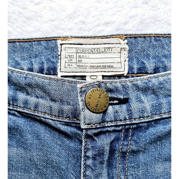 CURRENT ELLIOTT the-fling-tattered-destroy intermix goop boyfriend jeans $335 28 - Picture 14 of 16